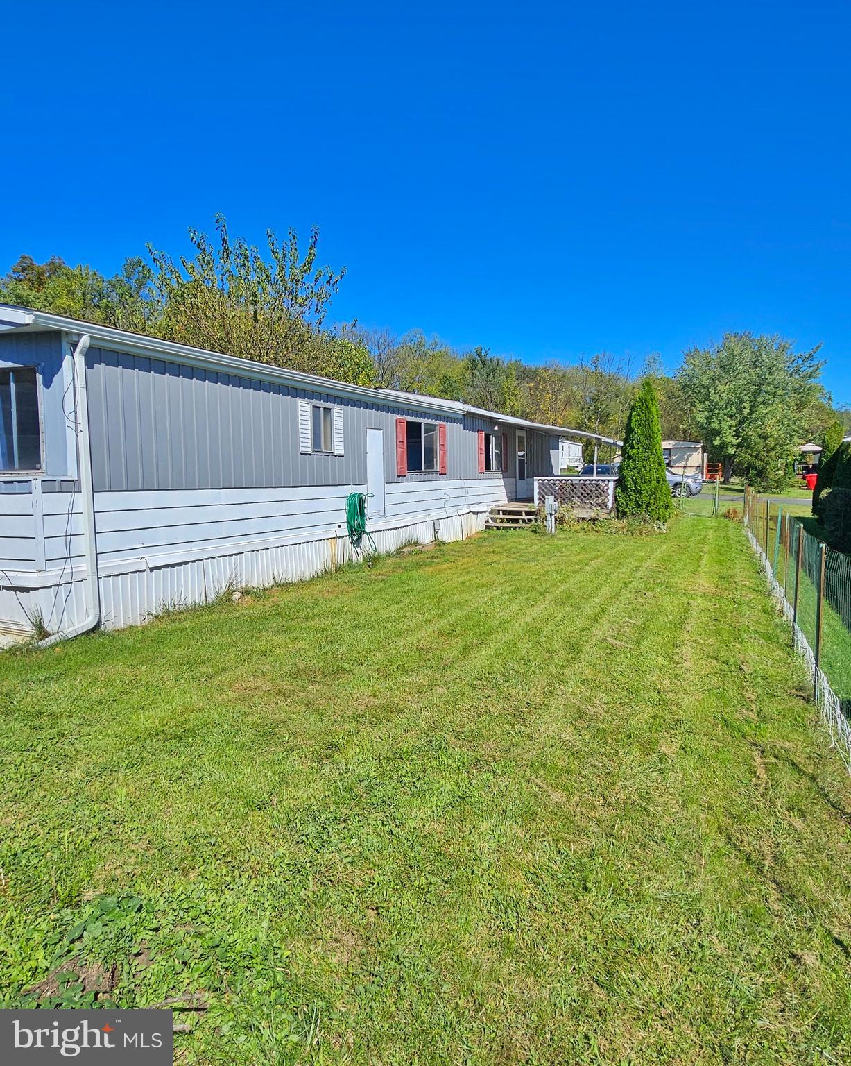 a house view with a garden space