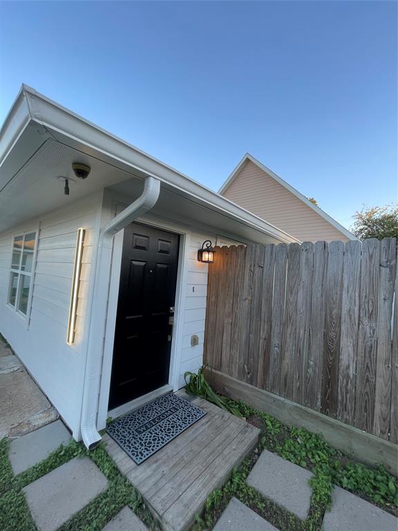 a backyard of a house