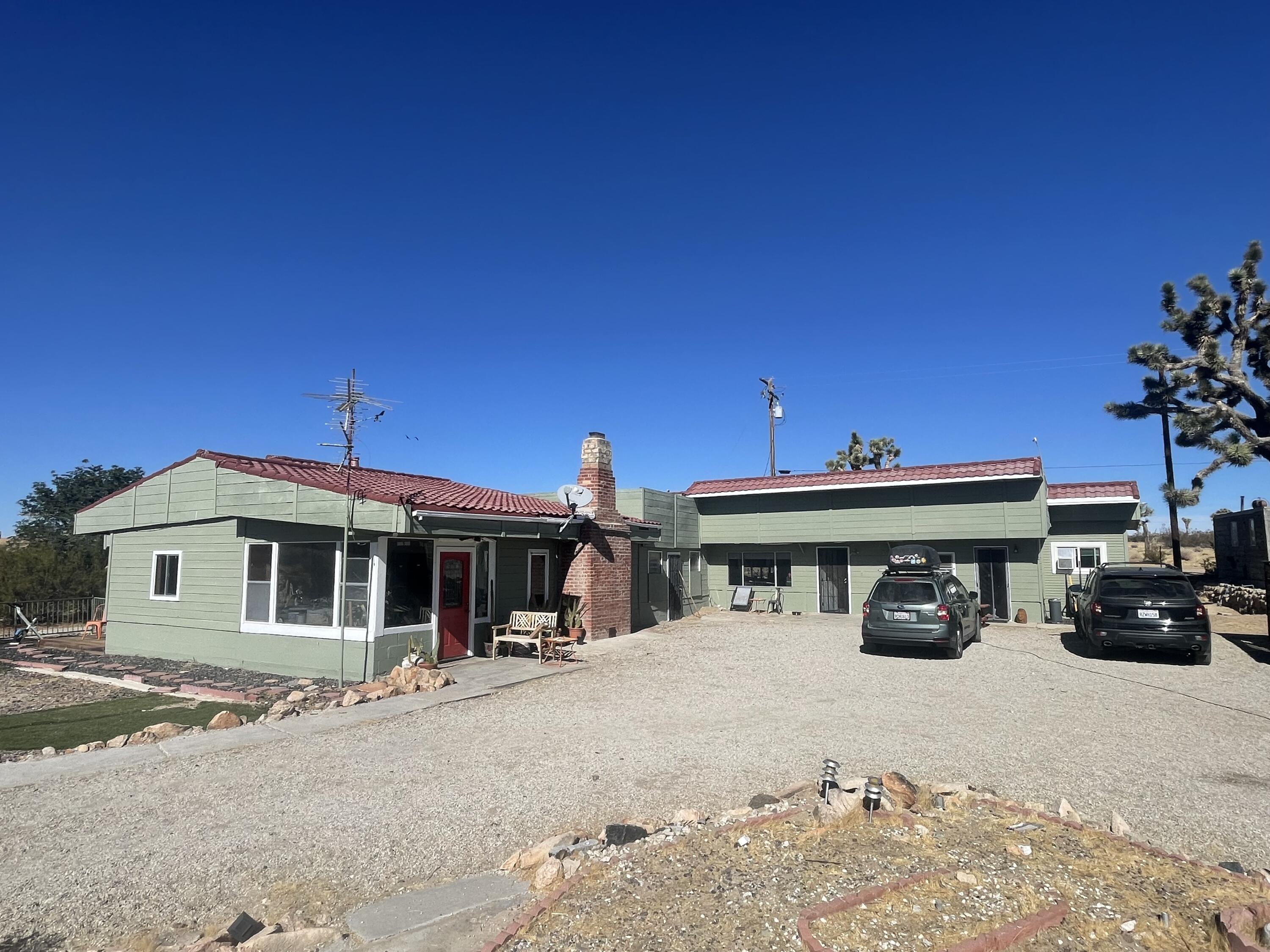 a view of a house with a patio