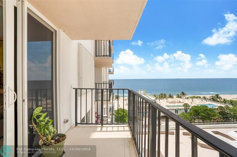 Balcony ocean view