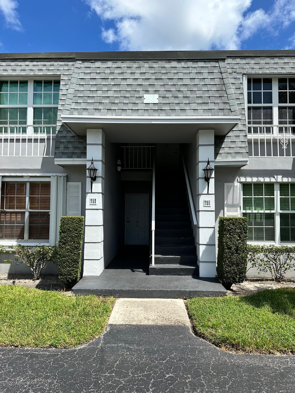 a front view of a house