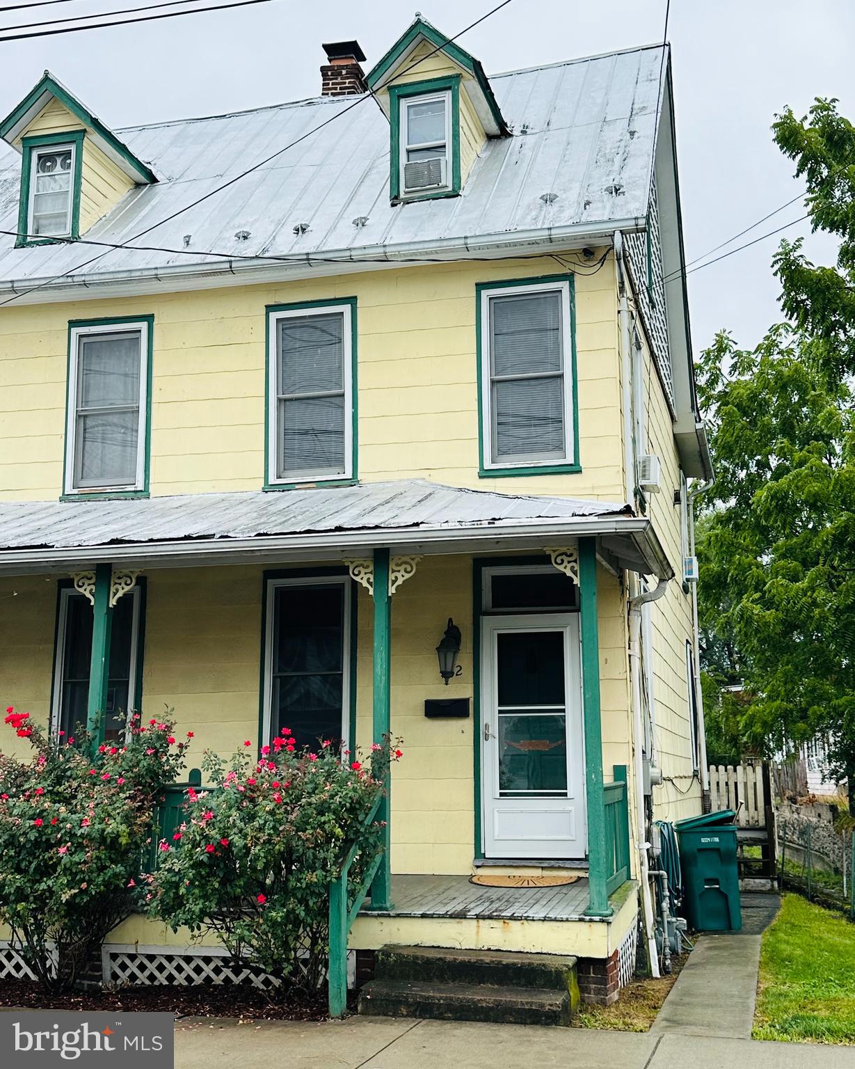 a front view of a house