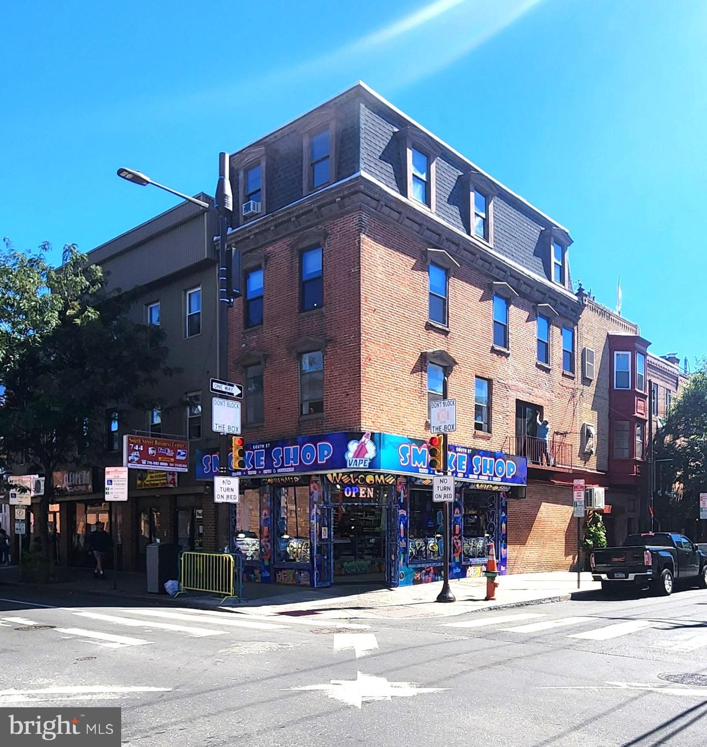 a view of street with building