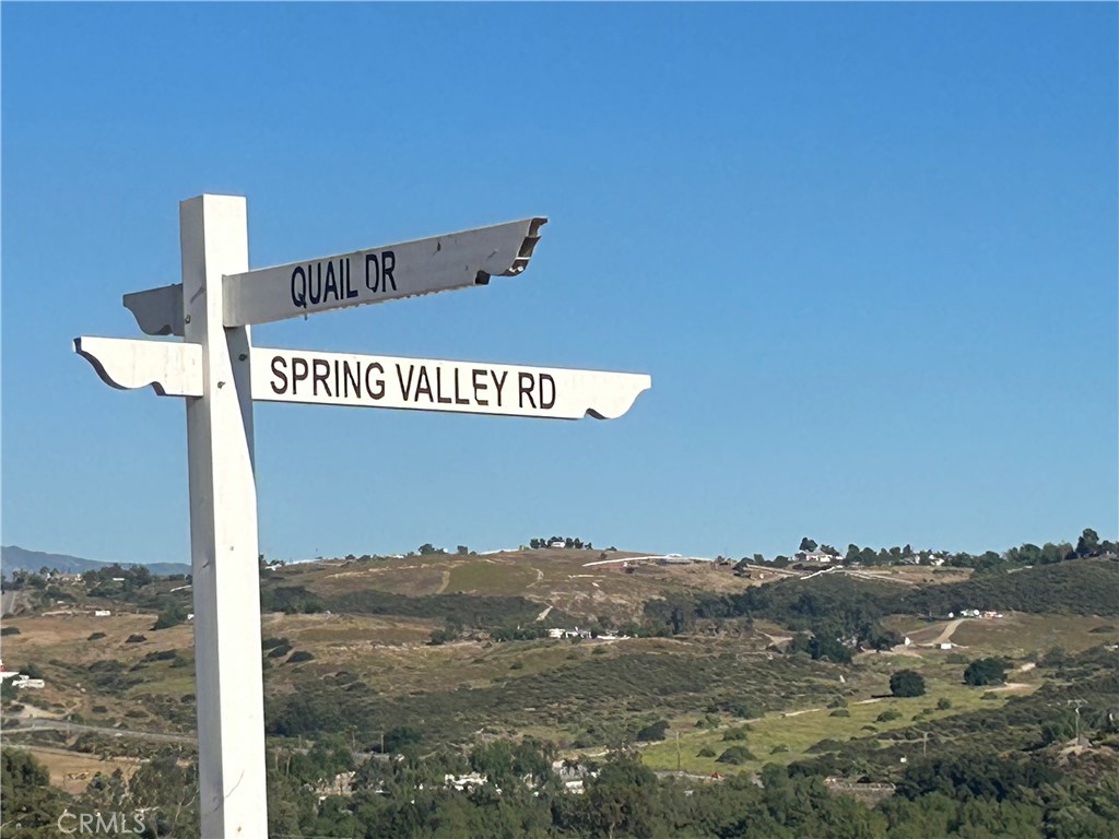 a view of a sign board