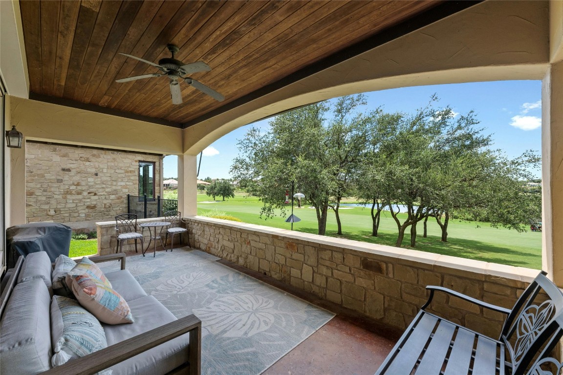 Enjoy unrivaled views of the golf course, gorgeous pond, hill country views and perfect Texas sunsets!