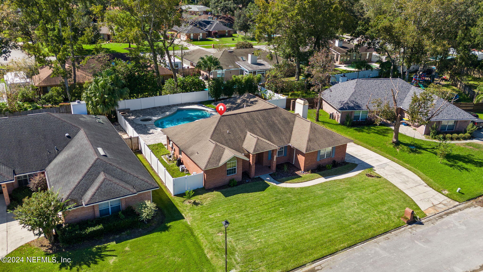 Aerial View of 2264 Flatwood Ct