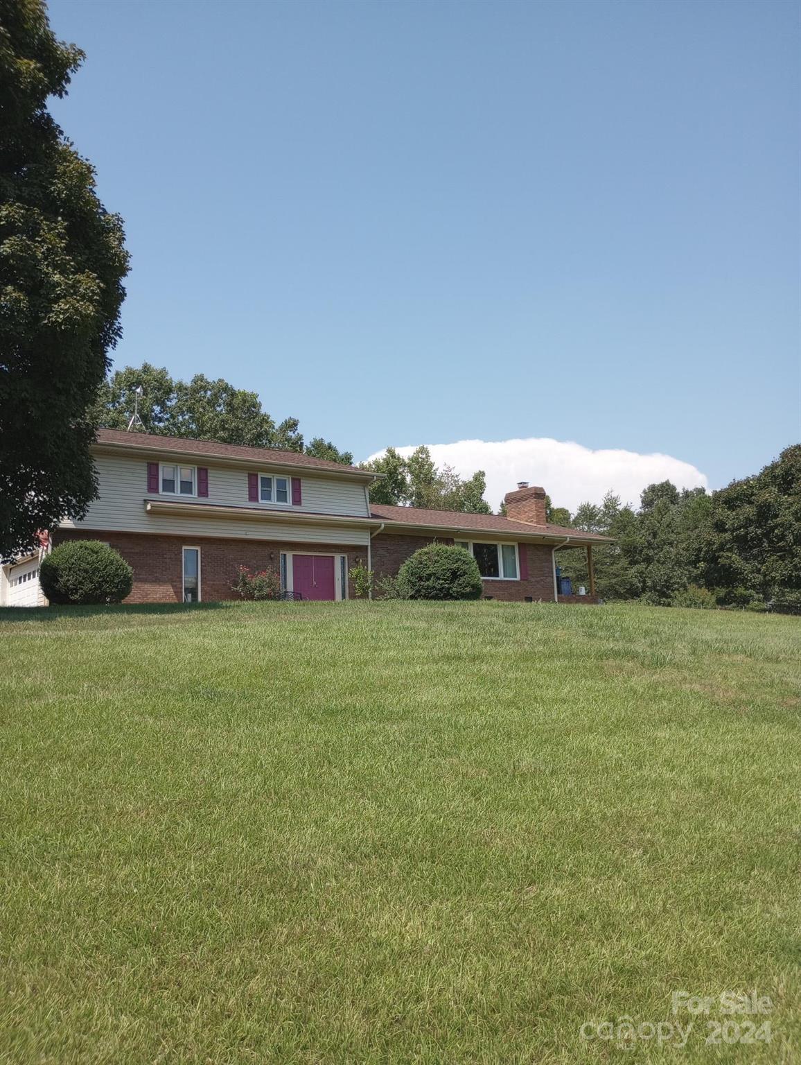 a view of a house with a outdoor space