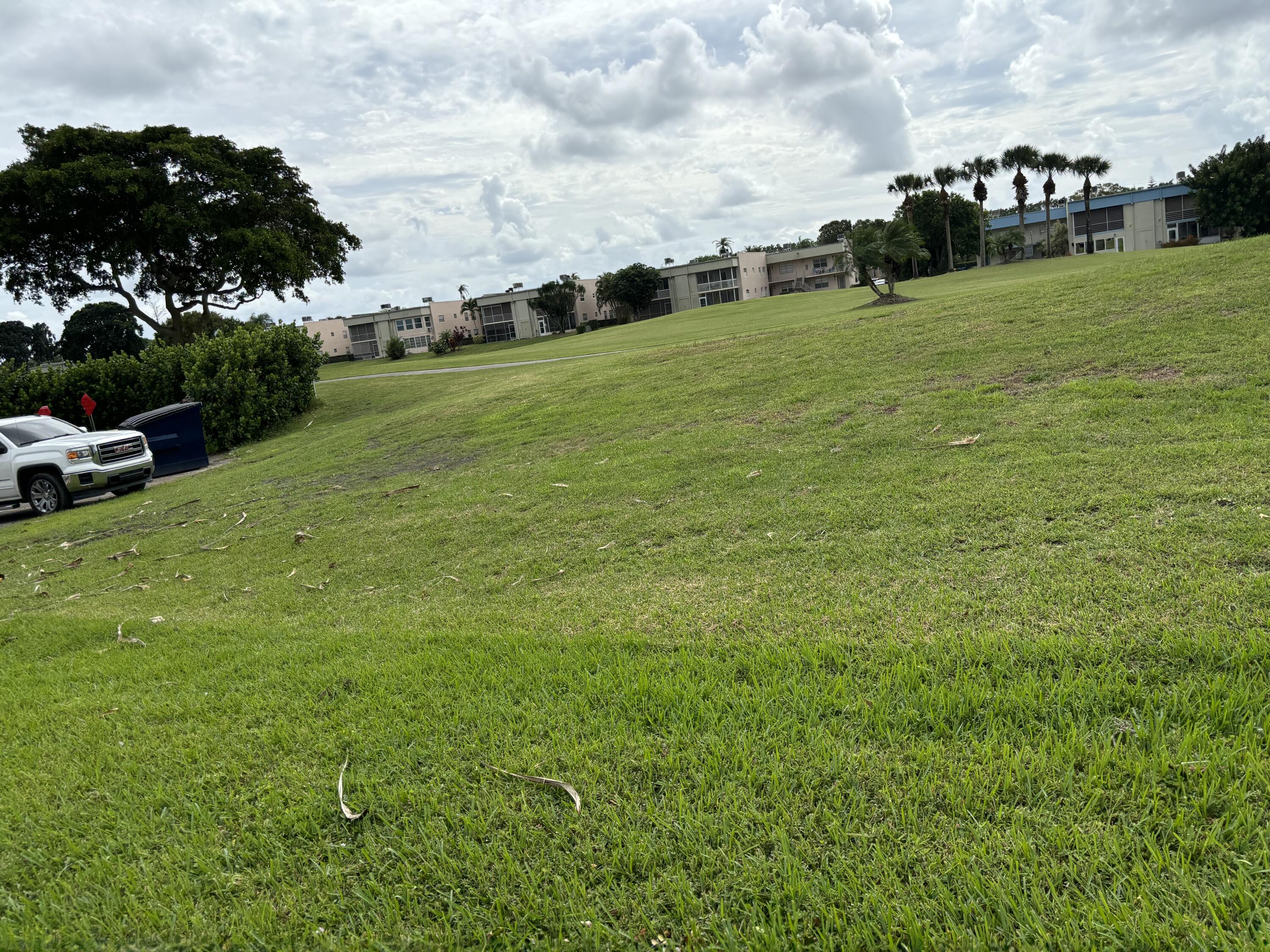 a view of a green field