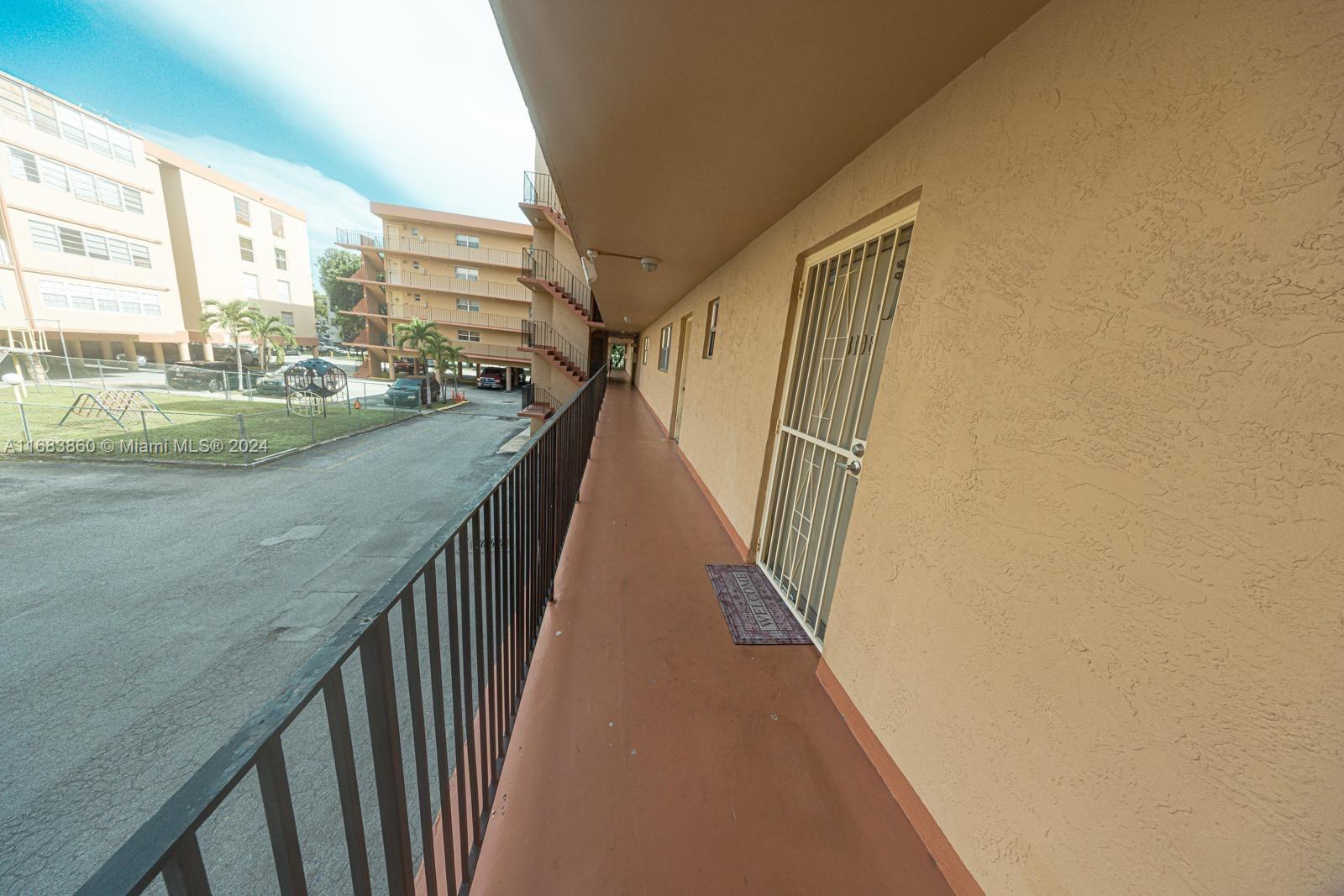 a view of balcony and hall