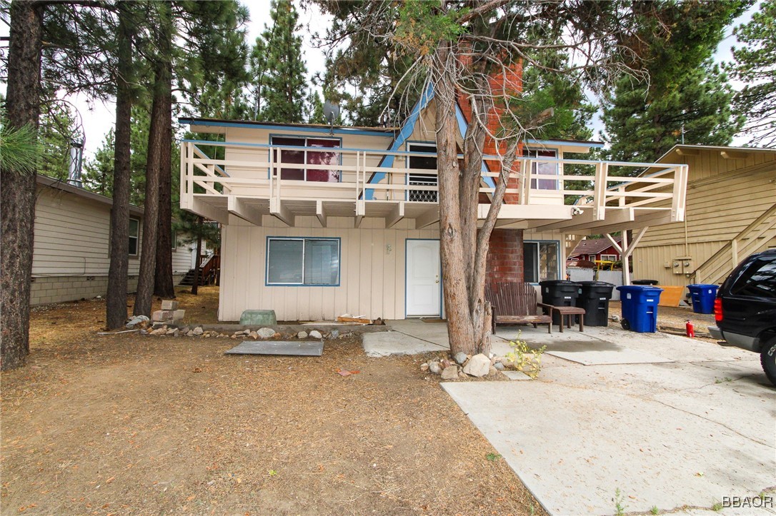 a view of a house with a patio