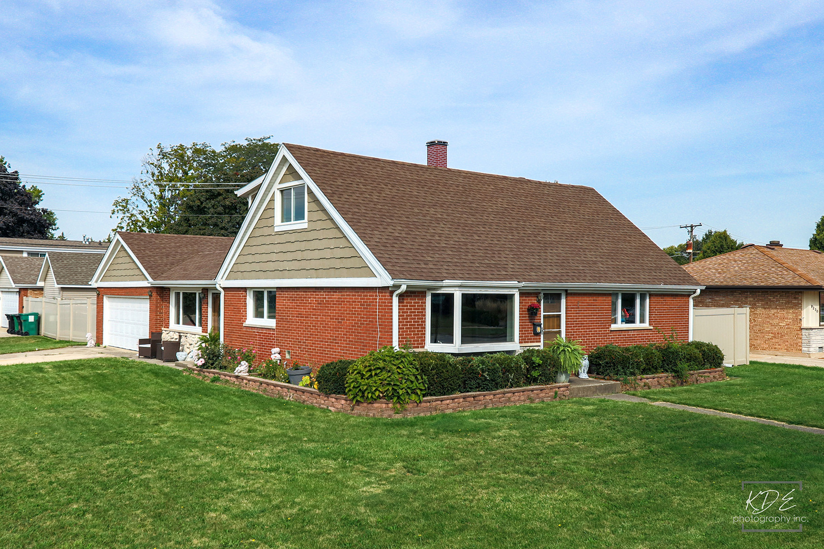 front view of a house and a yard