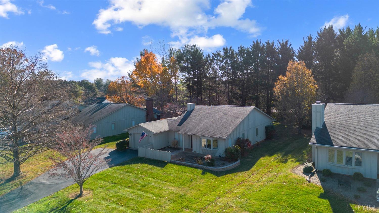 a aerial view of a house