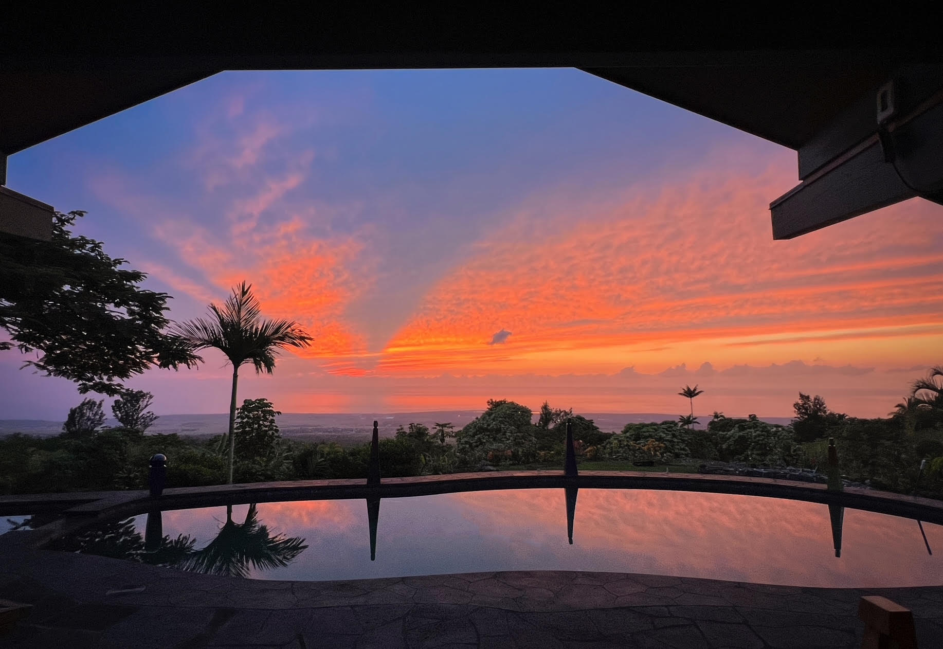 Private oasis with 180 degree ocean/sunset views. 3 acres. fully fenced and ready for a new owner.  Move right in!