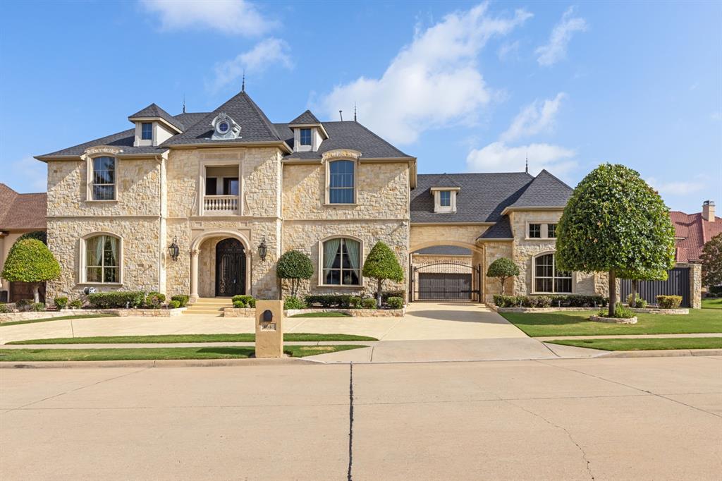 a front view of multiple houses