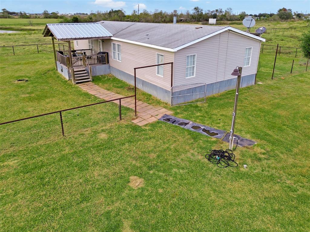 a aerial view of a house