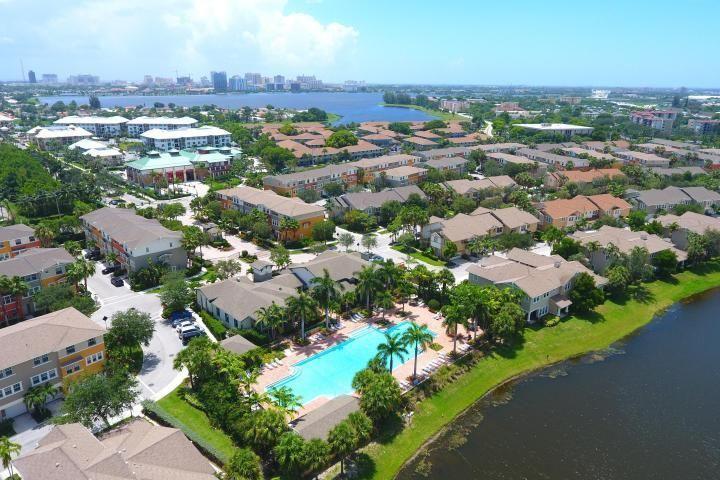 an aerial view of a city with lots of residential buildings