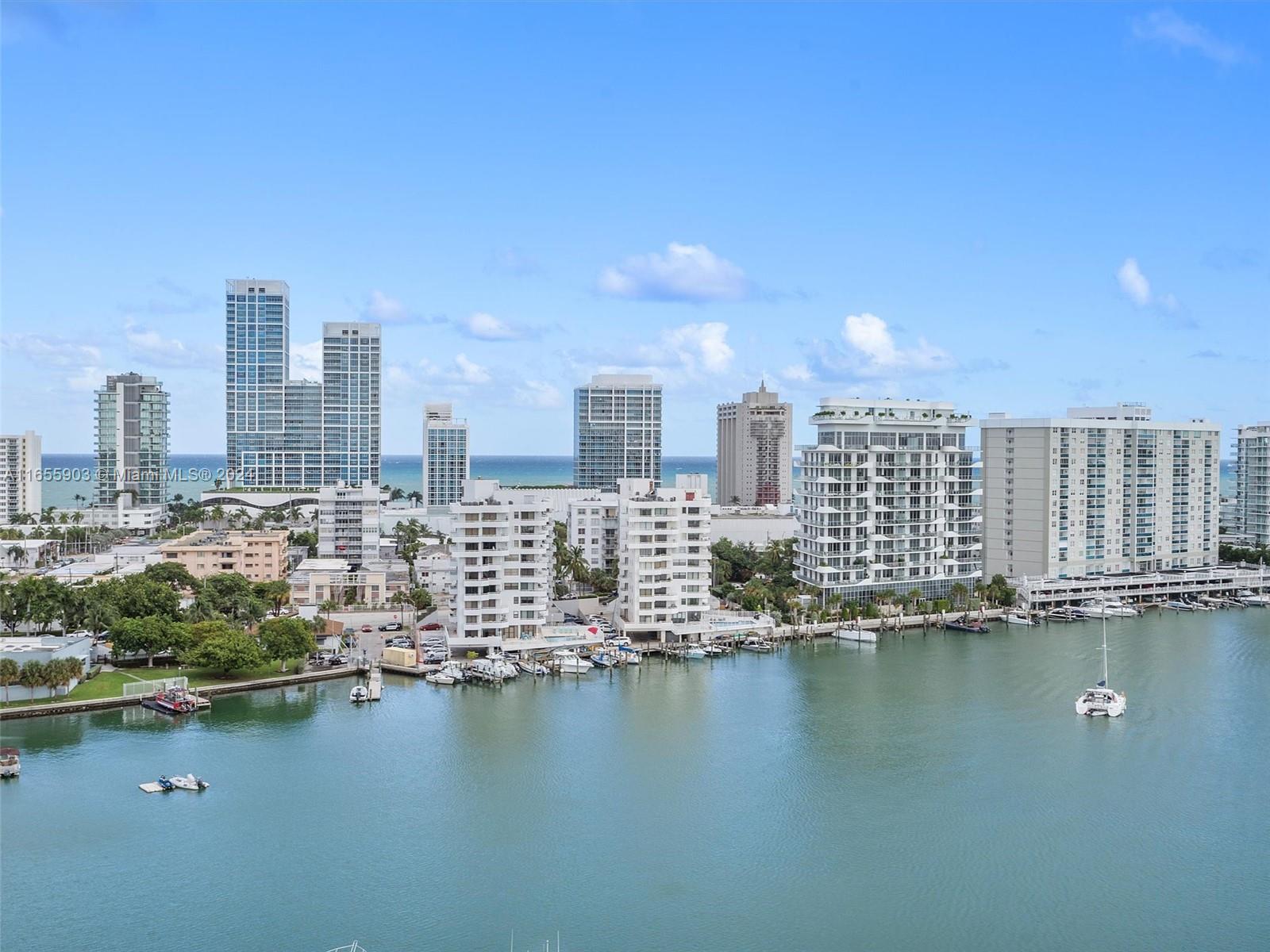 a view of ocean and city view