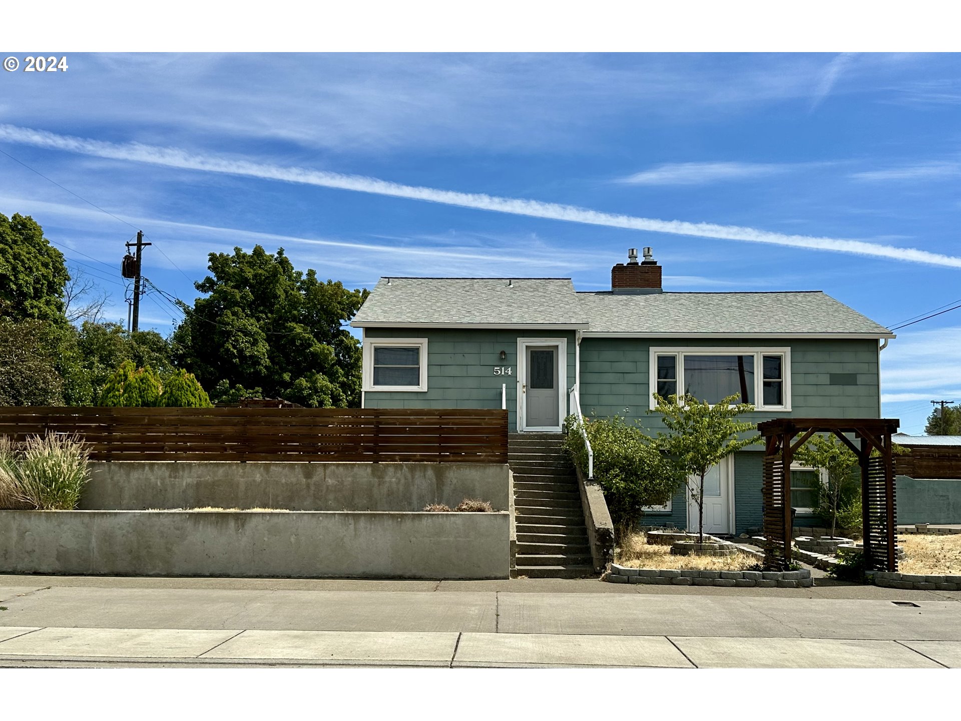 a front view of a house with porch