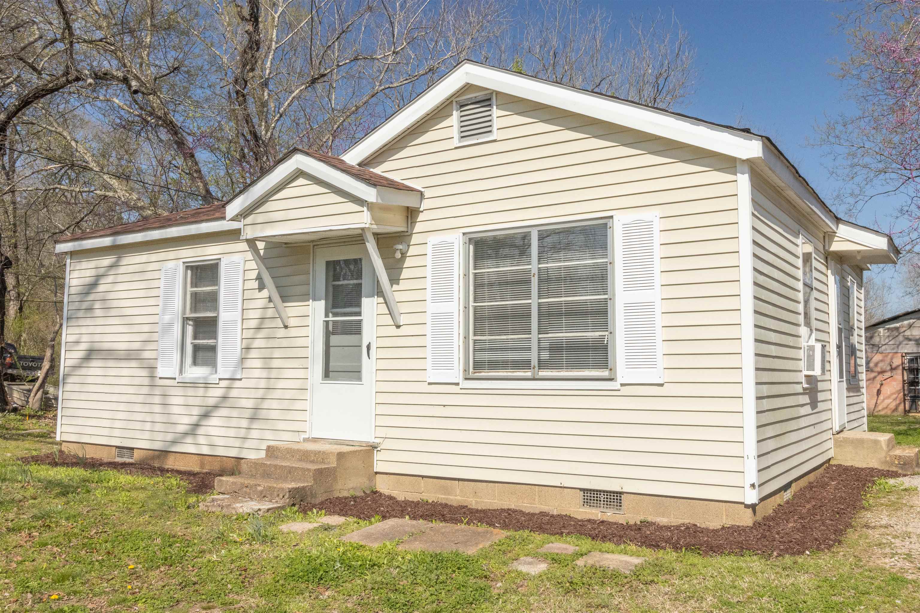 a front view of a house