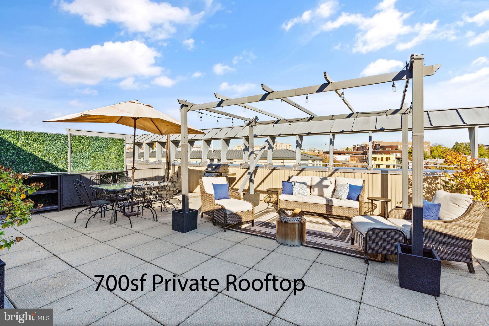 Private 700sf Rooftop with Amazing Views