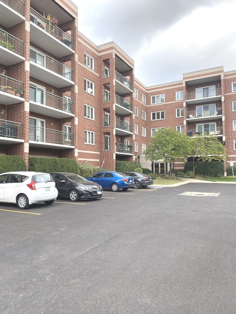 a cars parked in front of a building