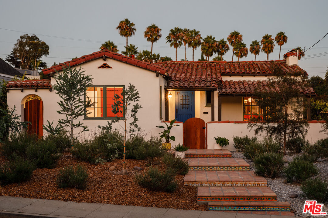 a front view of a house