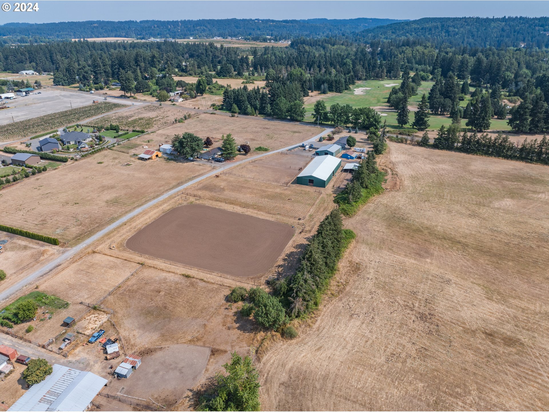 an aerial view of a