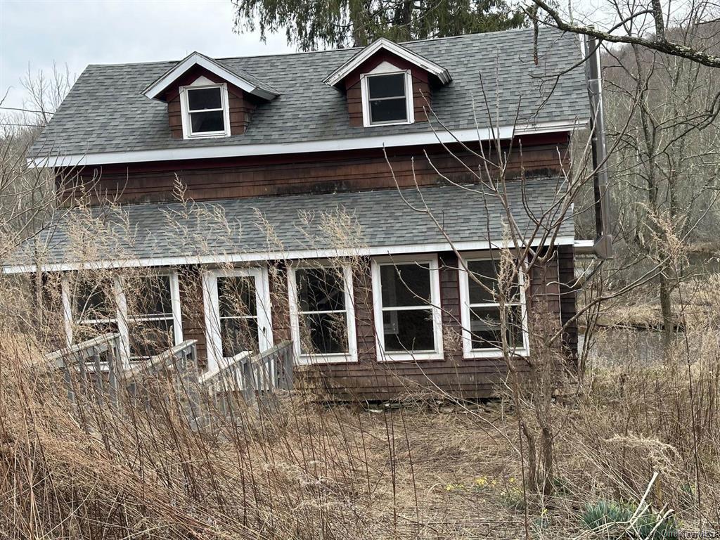 a view of a house with a window