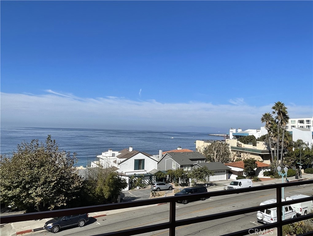 a view of city from the balcony