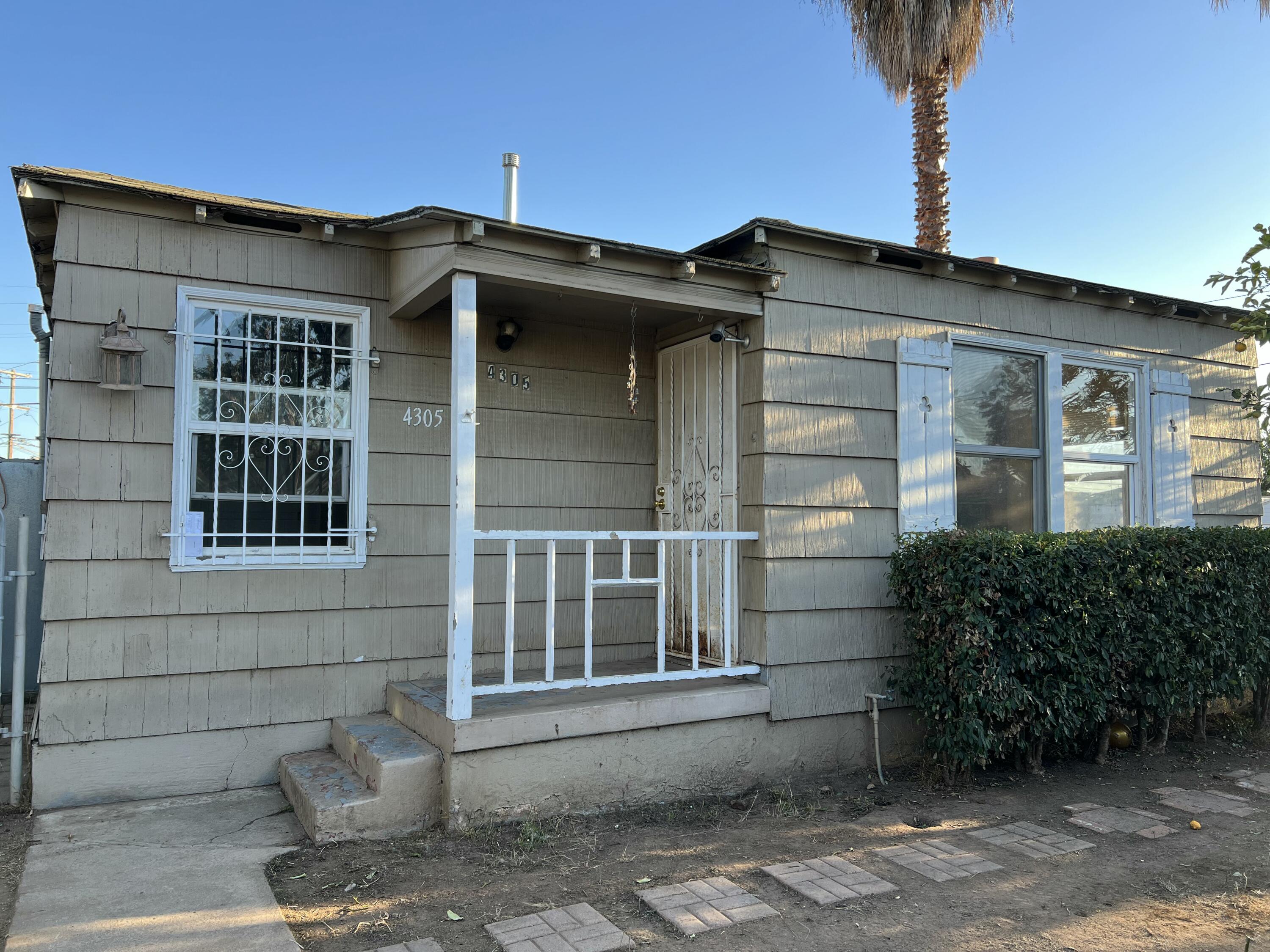 a front view of a house