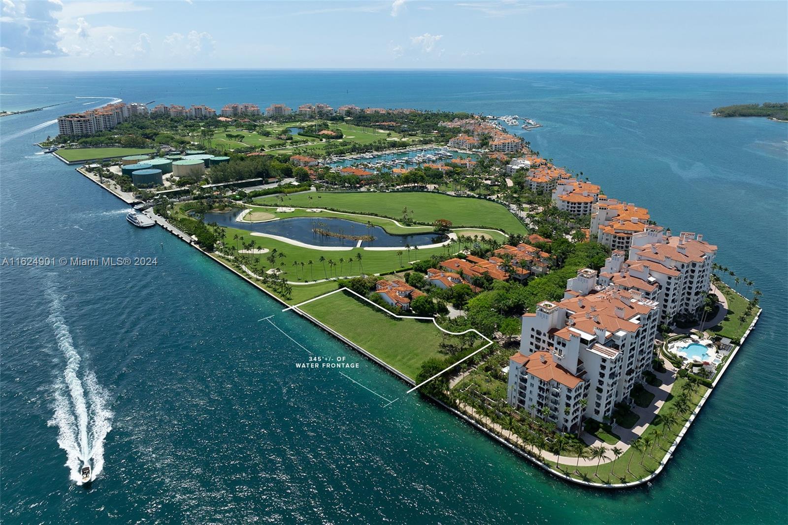 view of a lake with a building in the background