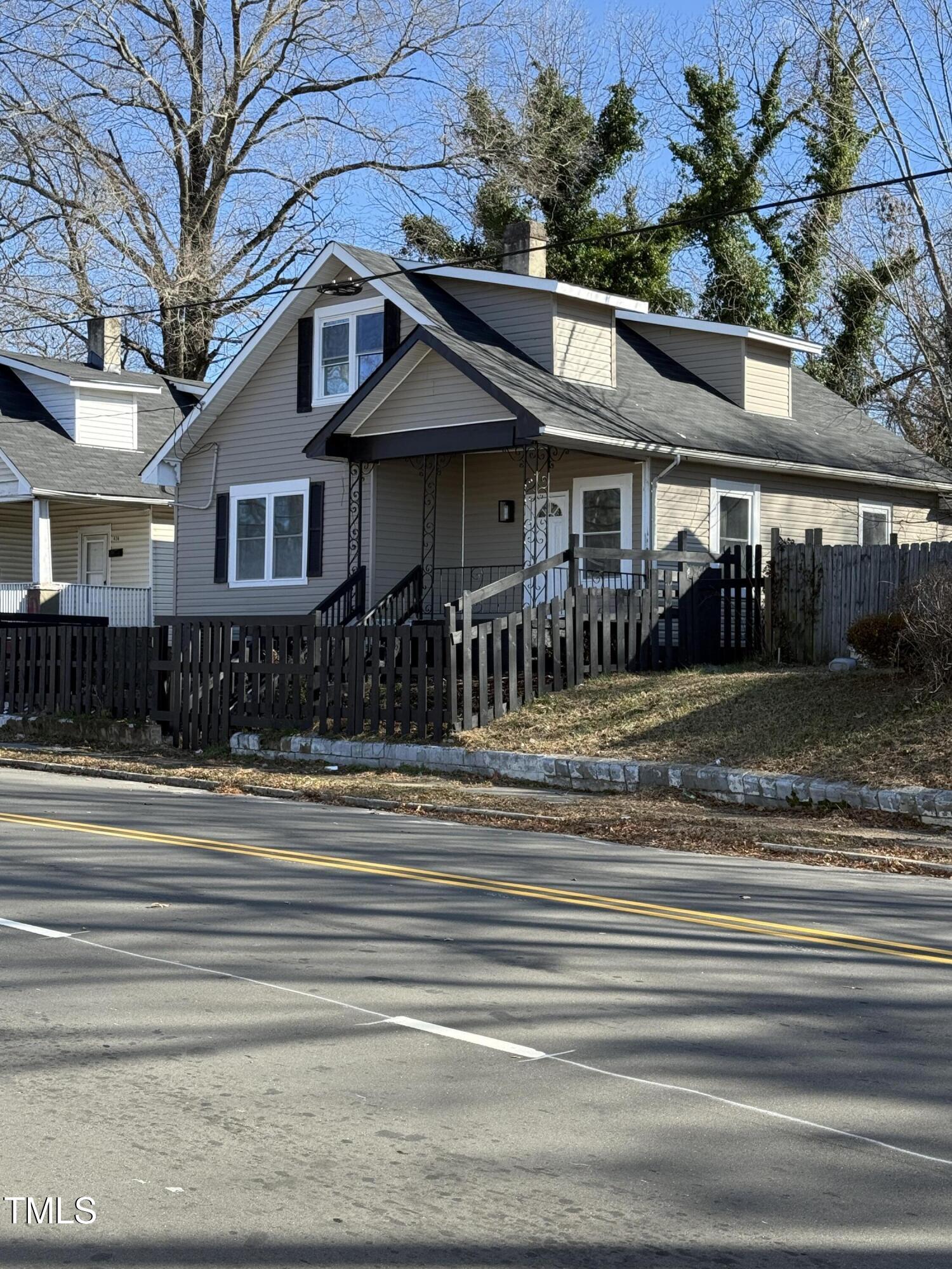 a front view of a house