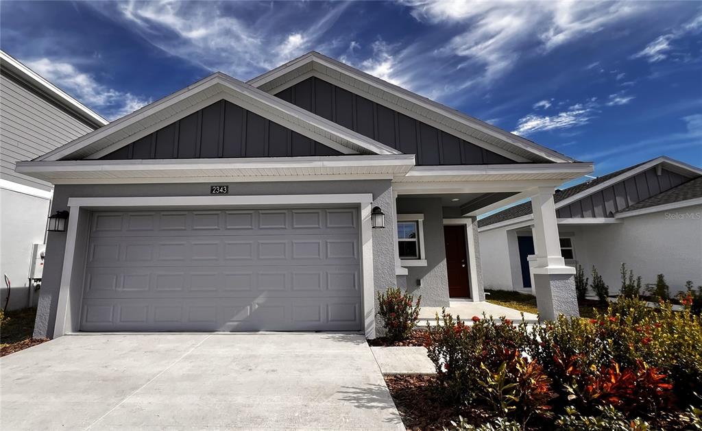 a front view of a house