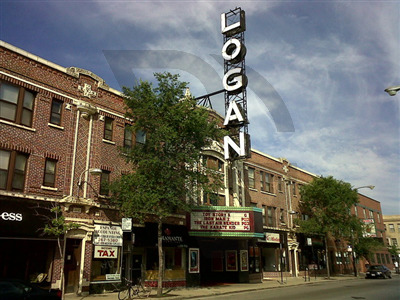 a front view of a building with street