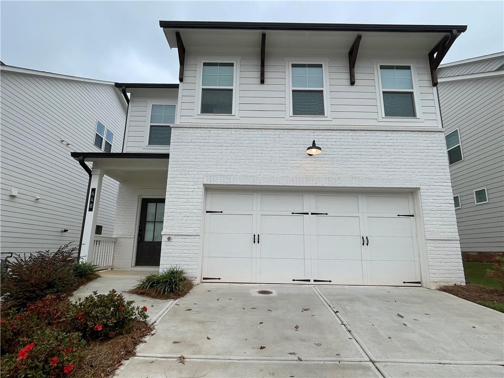 a front view of a house with entryway