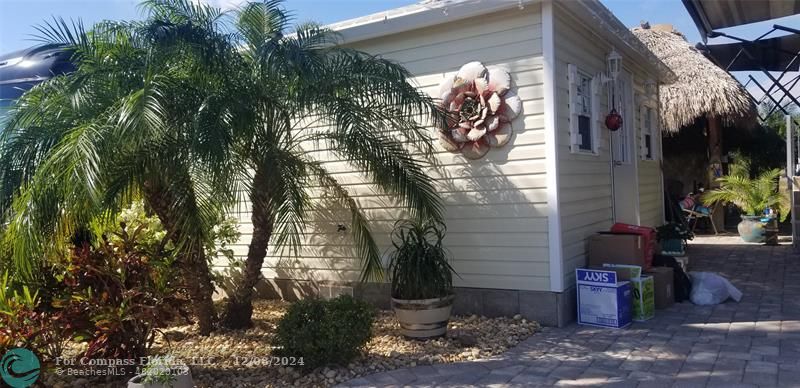 a backyard of a house