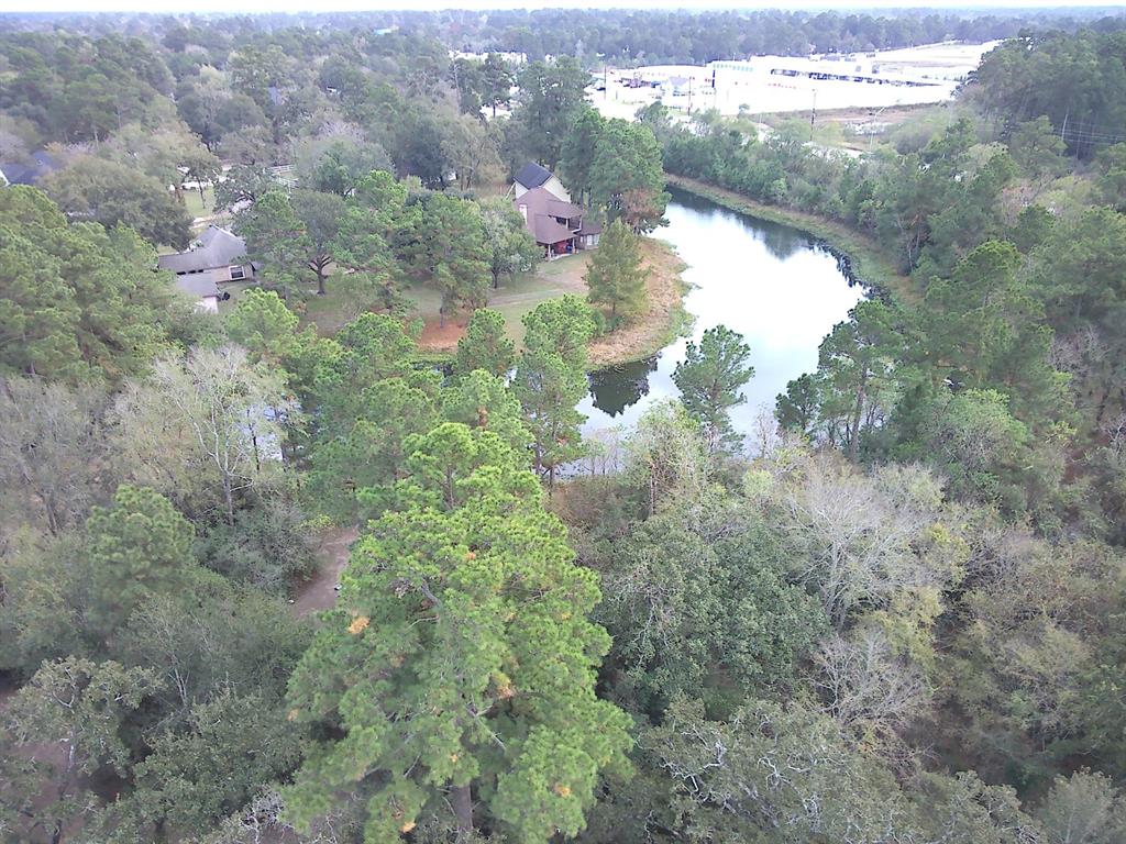 This lot has a small pond at its back end.