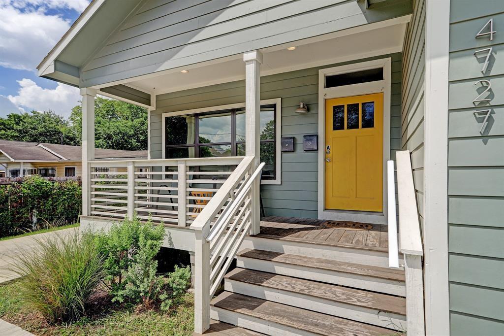 Charming front porch is perfect for relaxing!