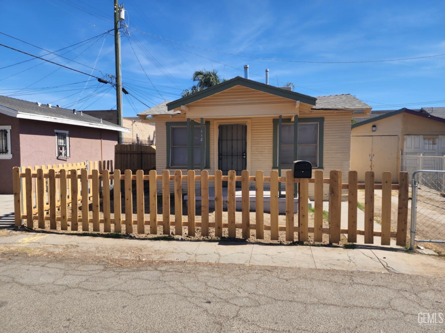 a front view of a house