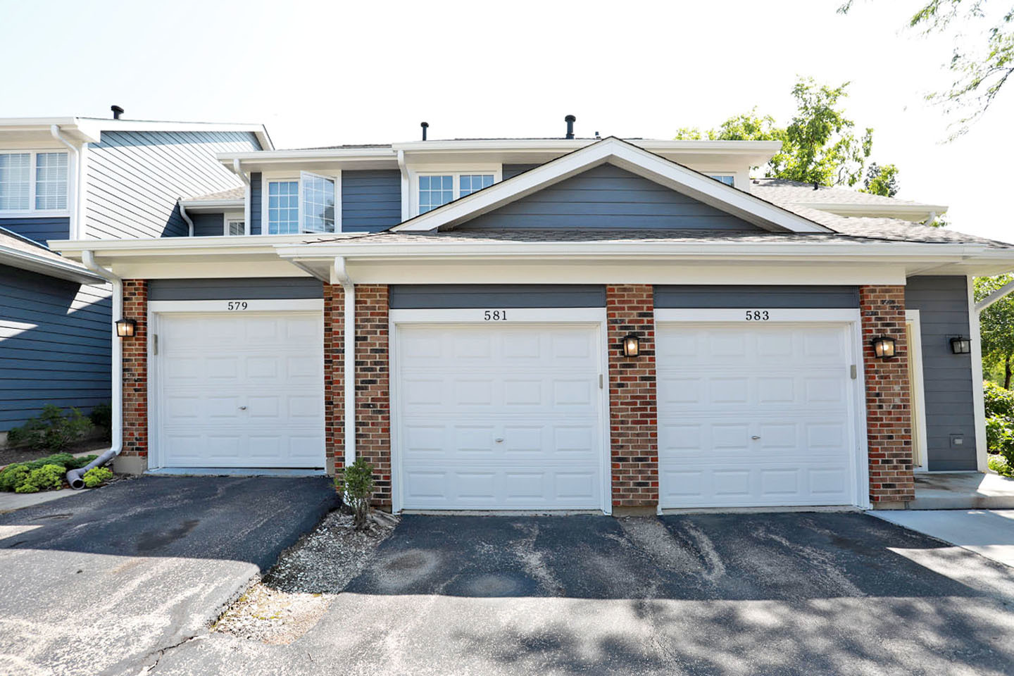 a front view of a house