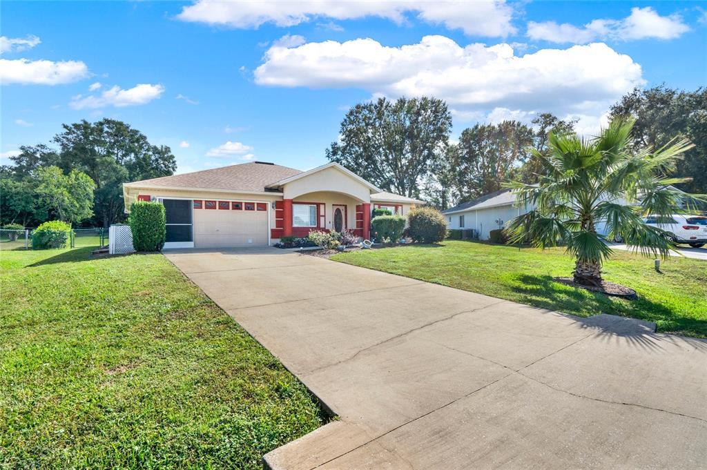 front view of house with a yard