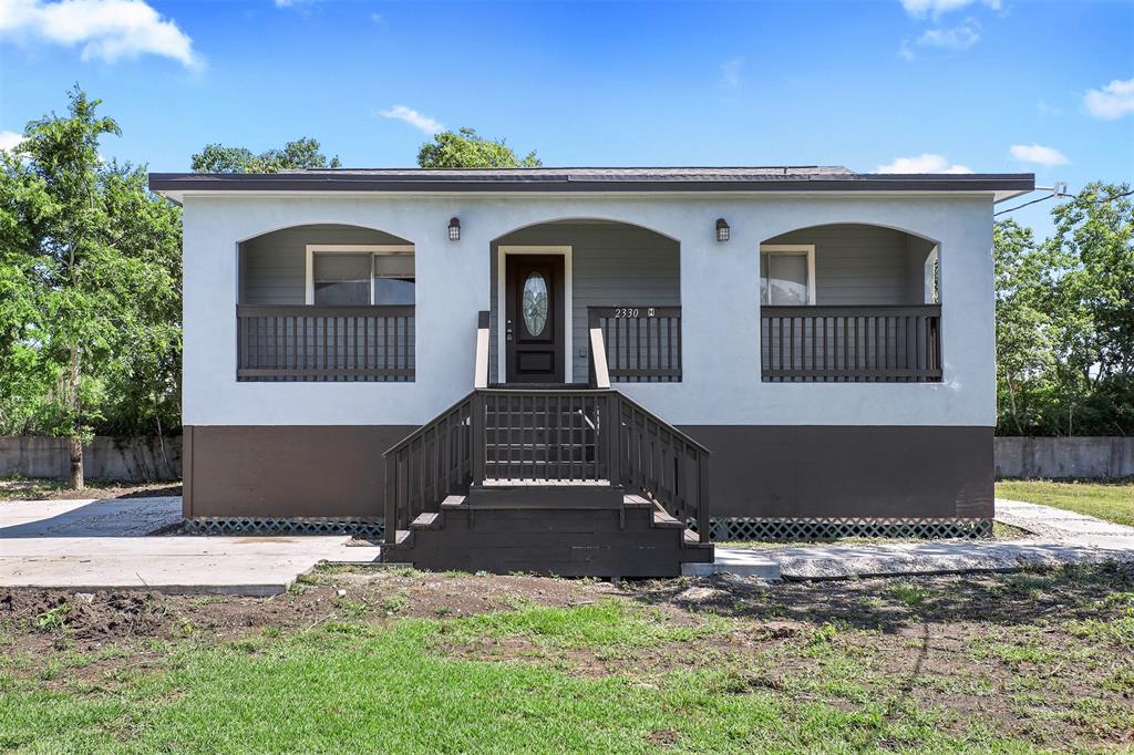 a front view of a house