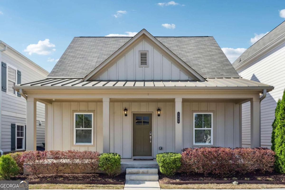 a front view of a house