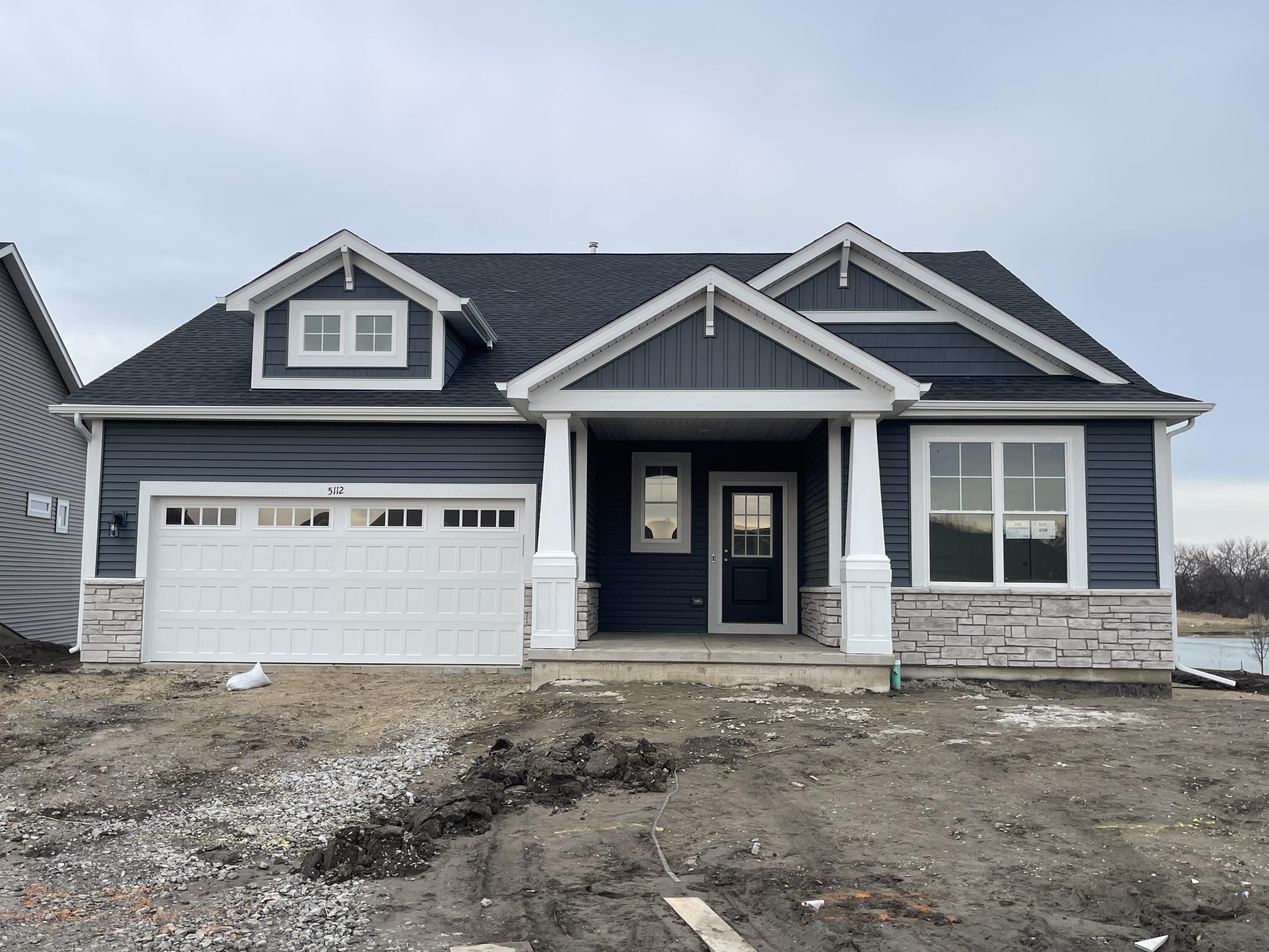 a front view of a house