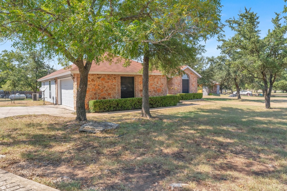 a house with trees in front of it