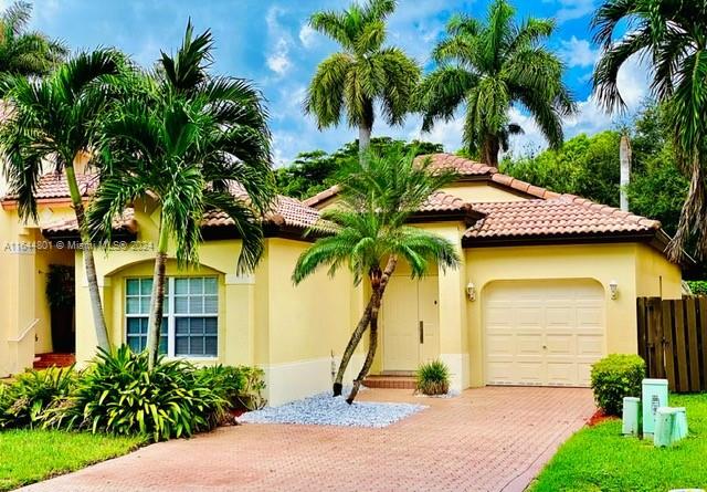 a front view of a house having yard