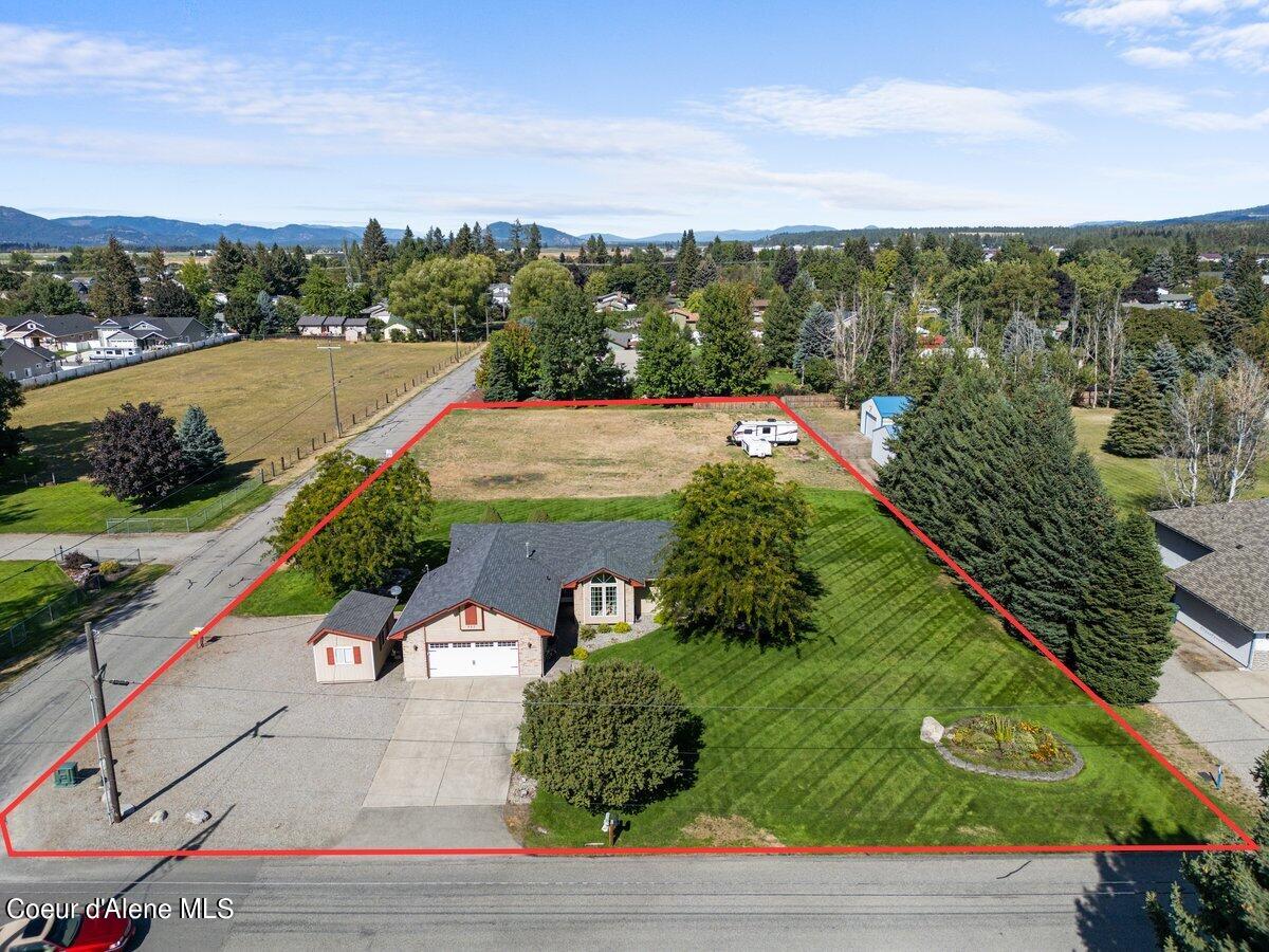 Aerial front of home