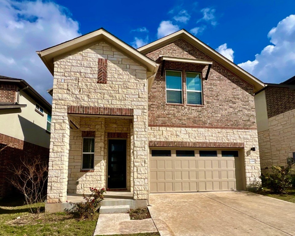 a front view of a house