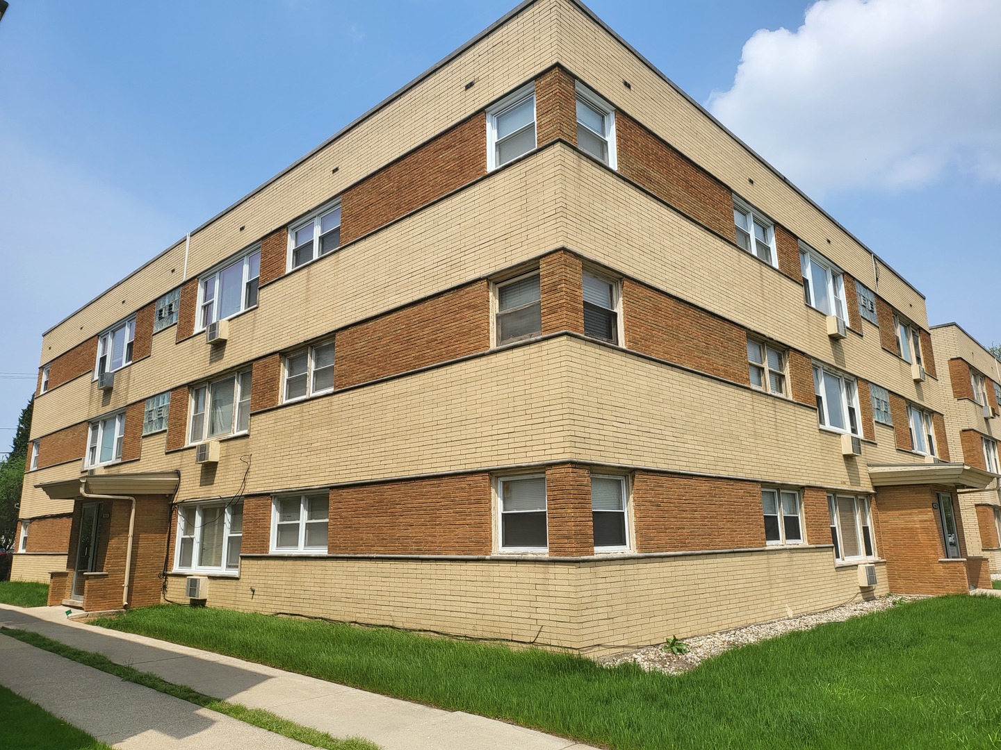 a large building with a large windows