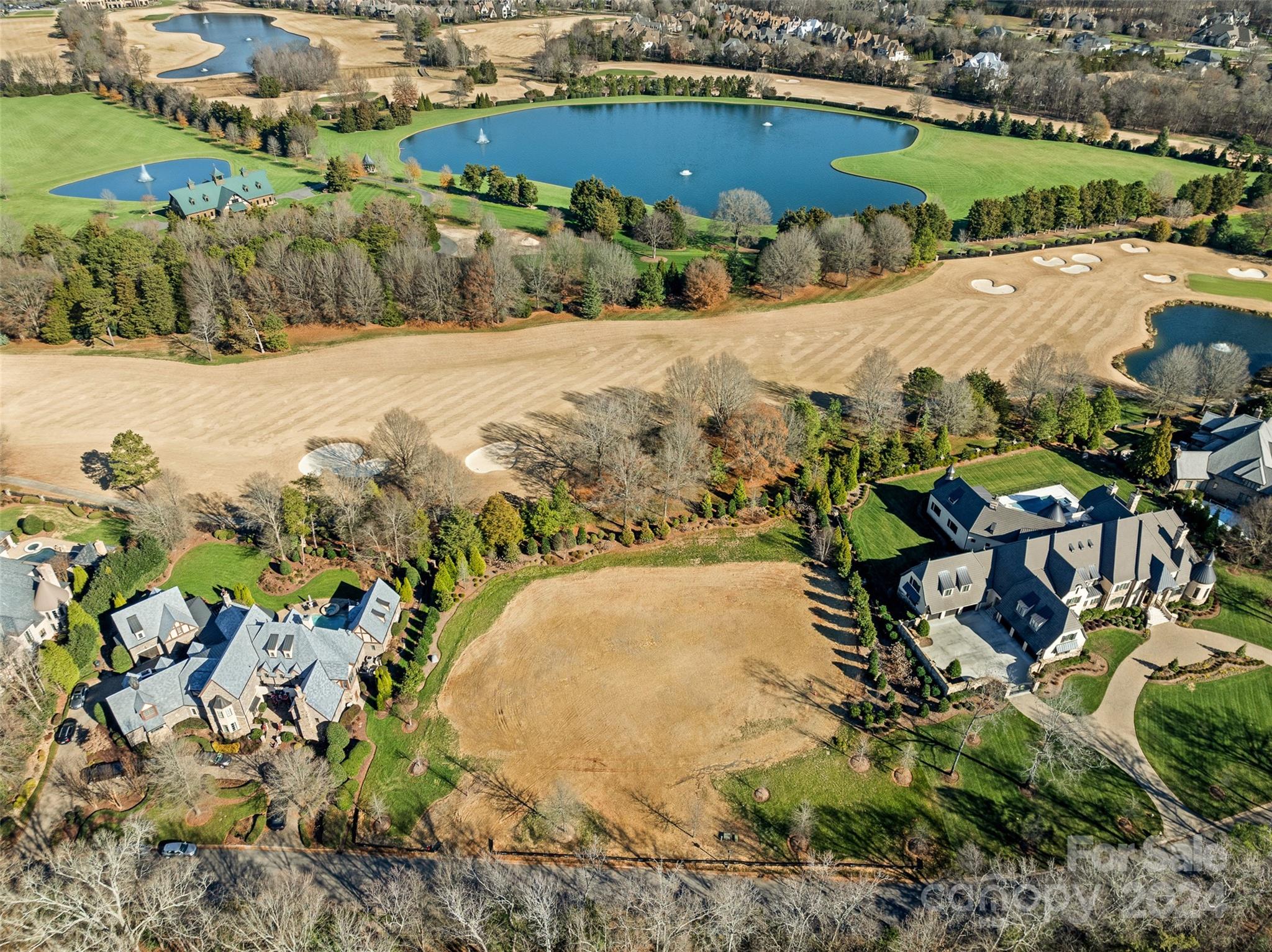 an aerial view of swimming pool with outdoor space